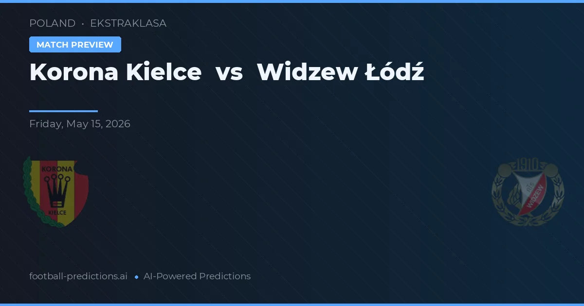 Korona Kielce vs Widzew Łódź — typy i zapowiedź meczu