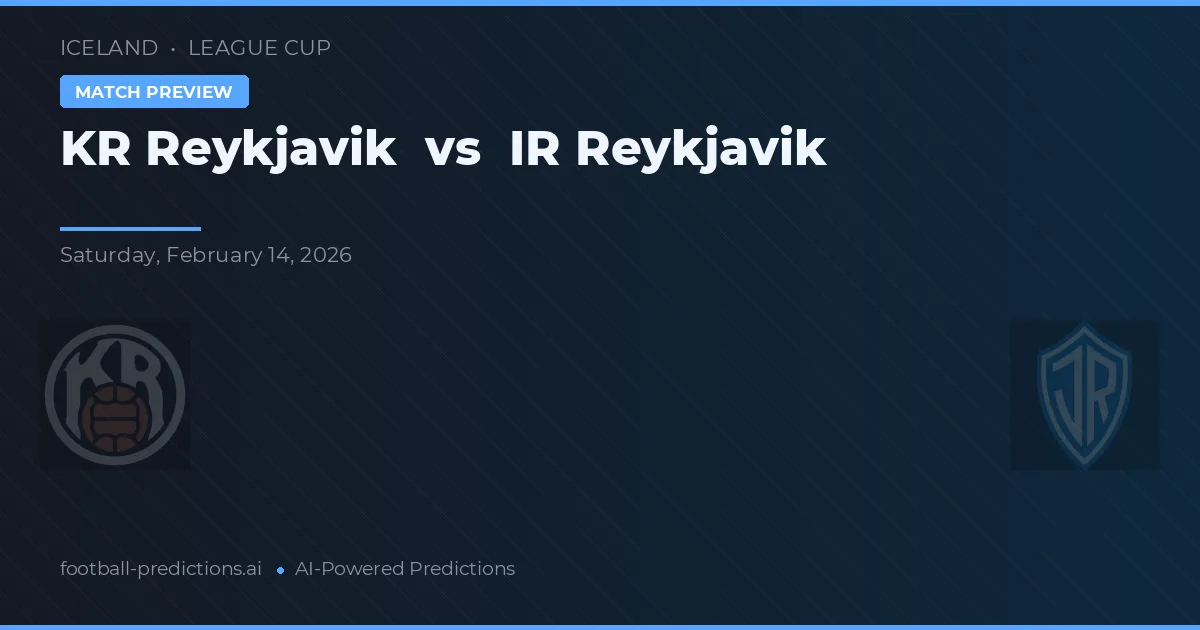 KR Reykjavík vs IR Reykjavik — typy i zapowiedź meczu