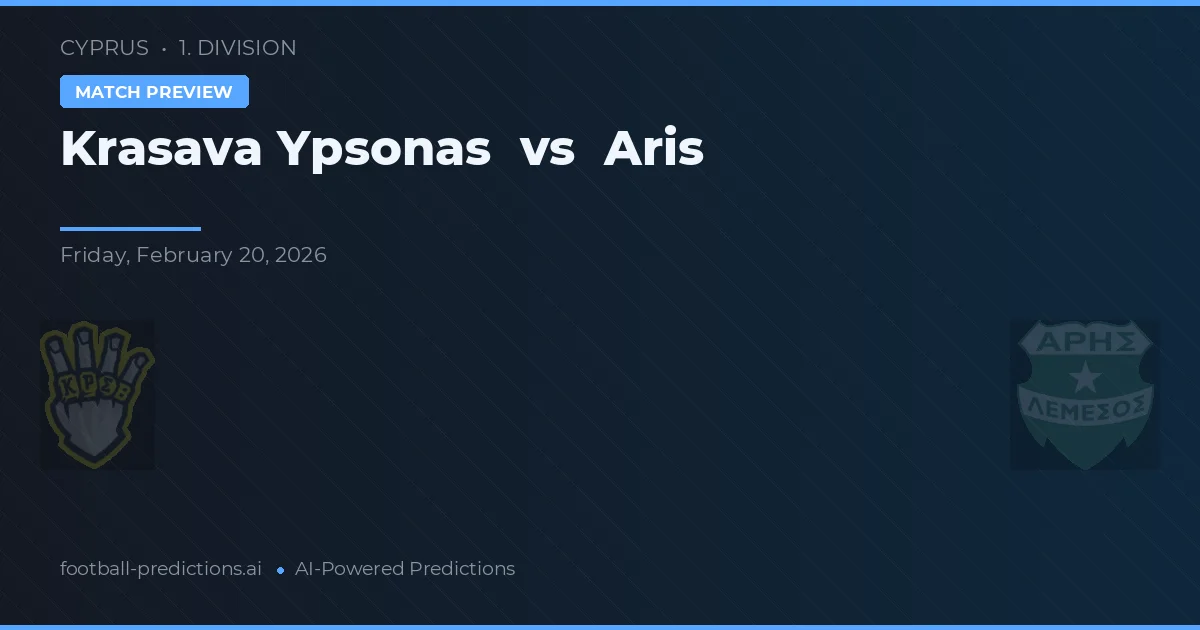 Krasava Ypsonas vs Aris Limassol — typy i zapowiedź meczu