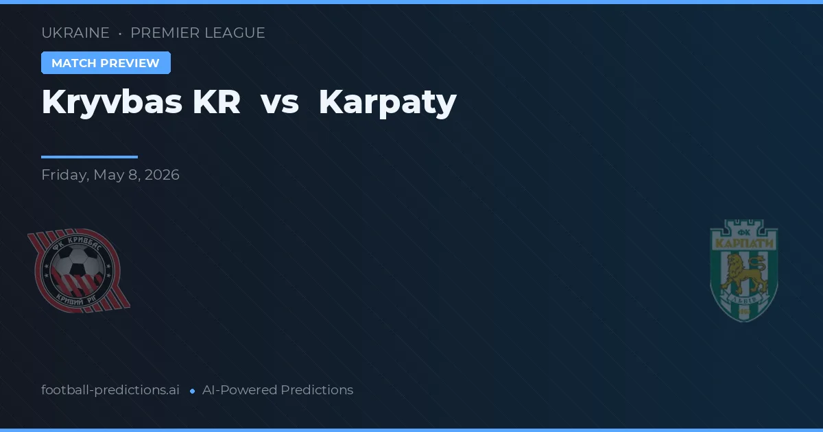 Kryvbas Kr vs Karpaty Lwów — typy i zapowiedź meczu
