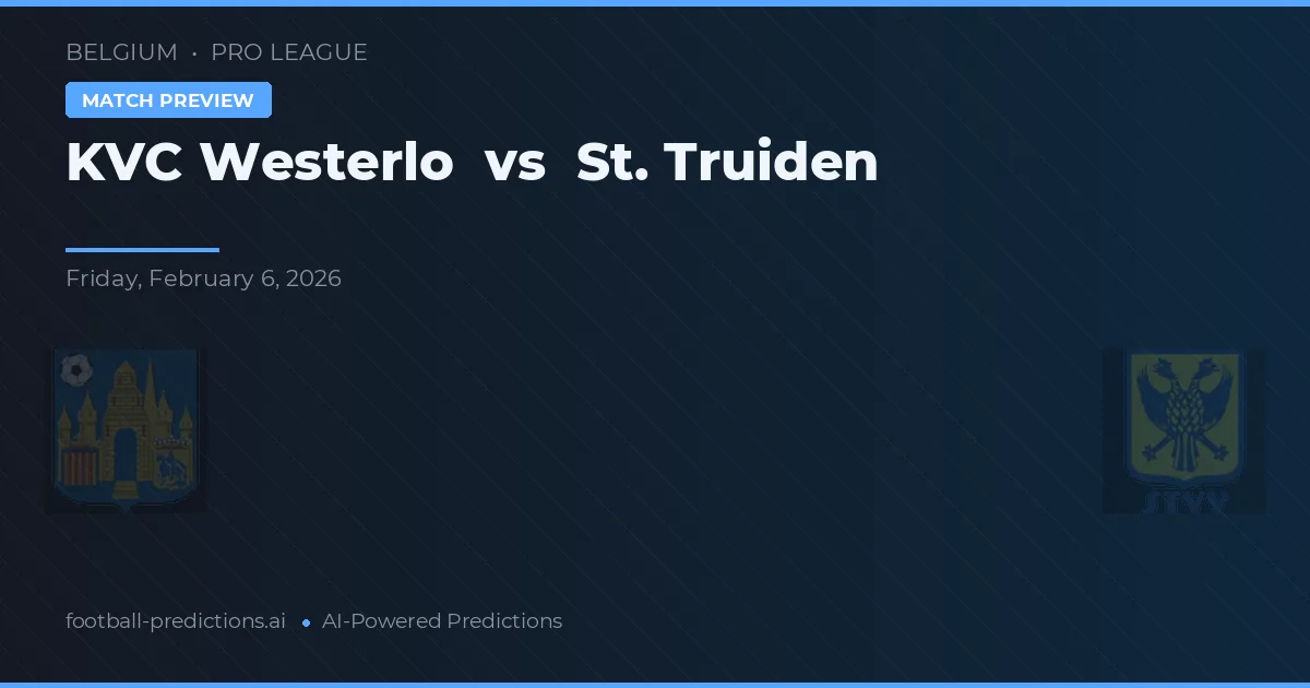 KVC Westerlo vs St. Truiden — typy i zapowiedź meczu