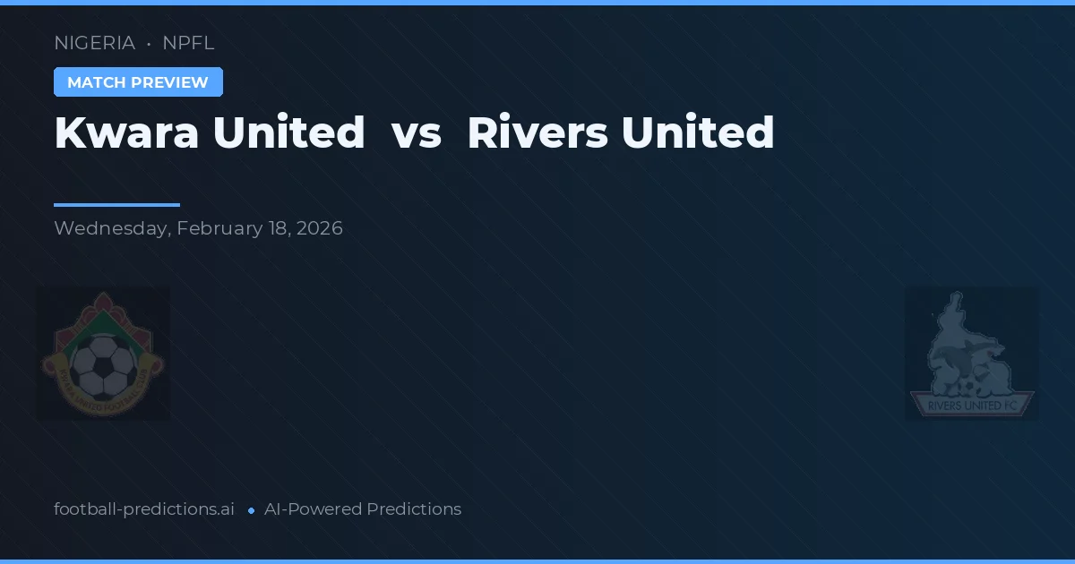 Kwara United vs Rivers United — typy i zapowiedź meczu
