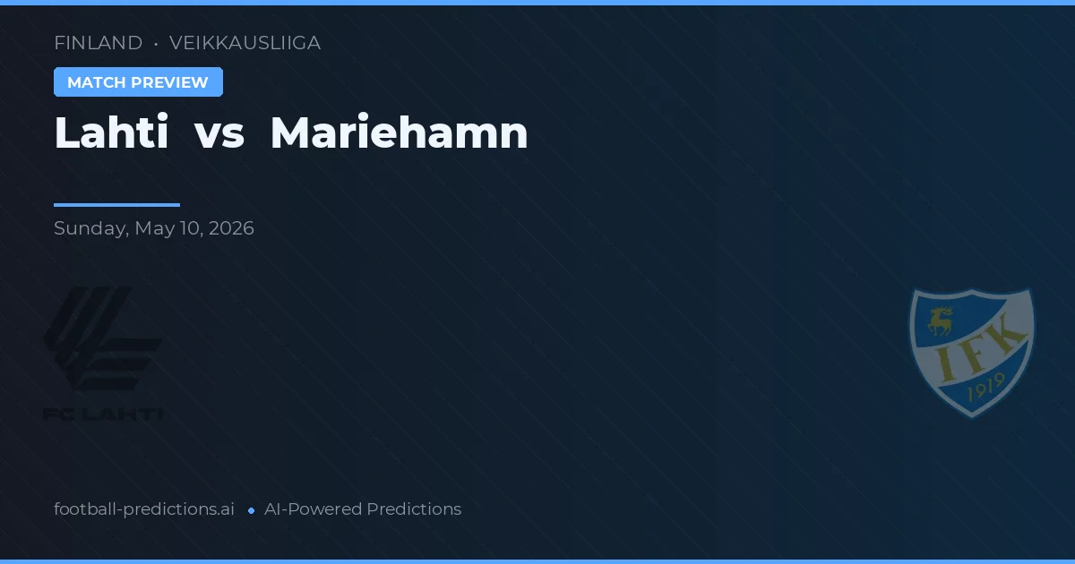 Lahti vs Mariehamn — typy i zapowiedź meczu