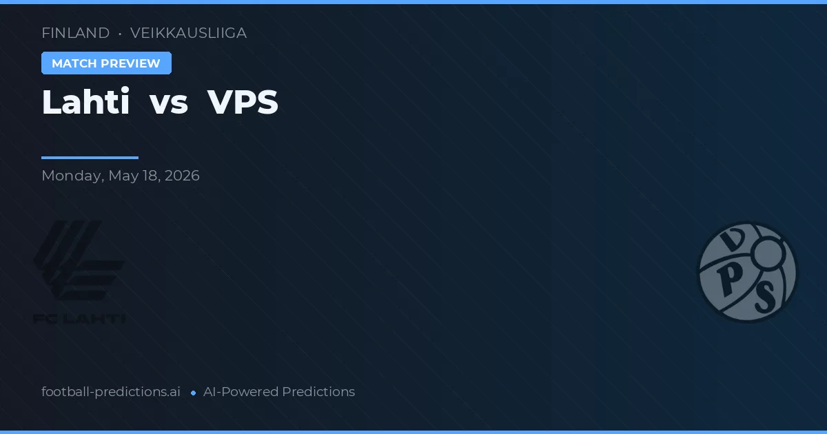 Lahti vs VPS — typy i zapowiedź meczu