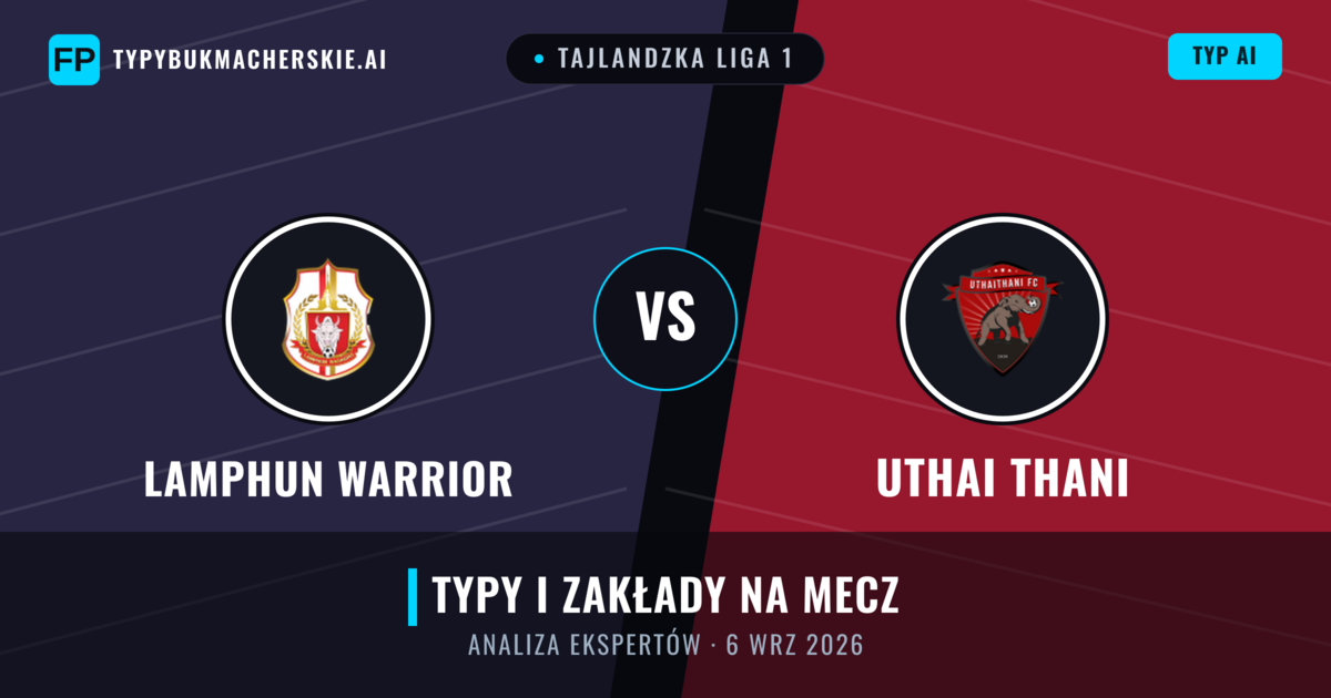 Lamphun Warrior vs Uthai Thani — typy i zapowiedź meczu