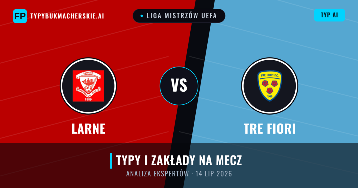 Larne vs Tre Fiori — typy i zapowiedź meczu