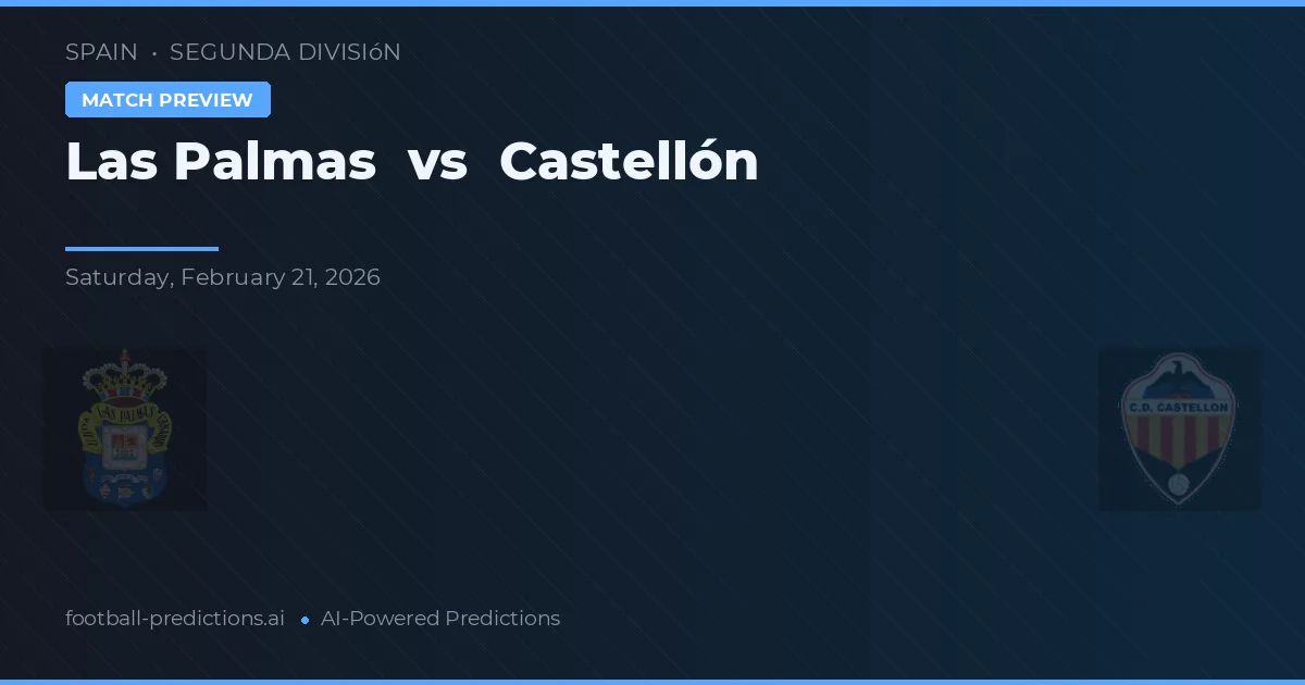 Las Palmas vs Castellón — typy i zapowiedź meczu