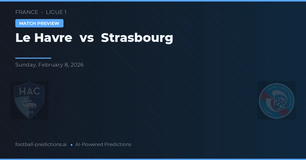 Le Havre vs Strasbourg — typy i zapowiedź meczu