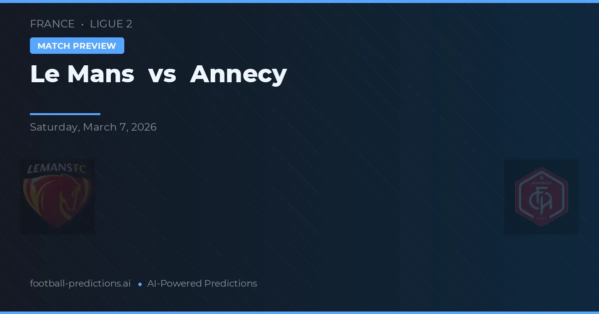 Le Mans vs Annecy — typy i zapowiedź meczu