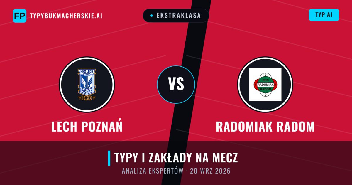 Lech Poznań vs Radomiak Radom — typy i zapowiedź meczu
