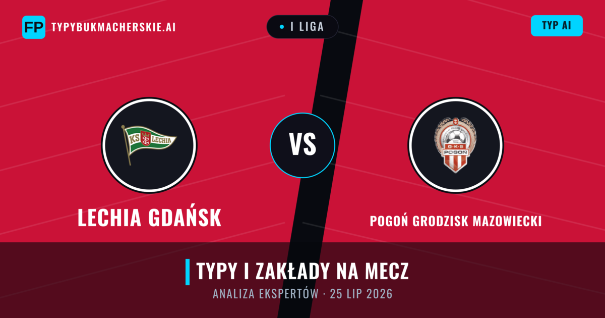 Lechia Gdańsk vs Pogoń Grodzisk Mazowiecki — typy i zapowiedź meczu