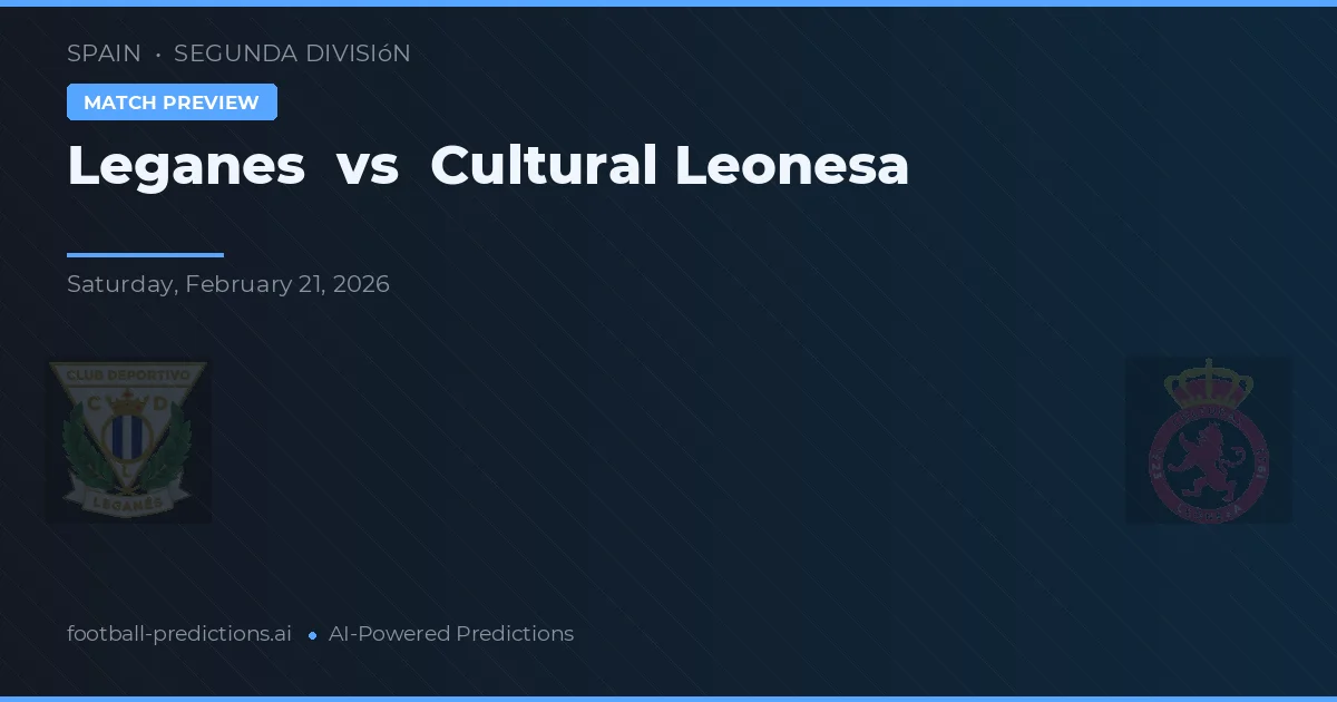 Leganés vs Cultural Leonesa — typy i zapowiedź meczu