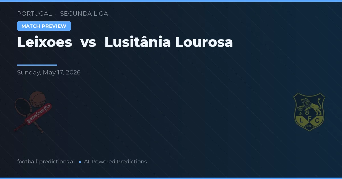 Leixões vs Lusitânia Lourosa — typy i zapowiedź meczu