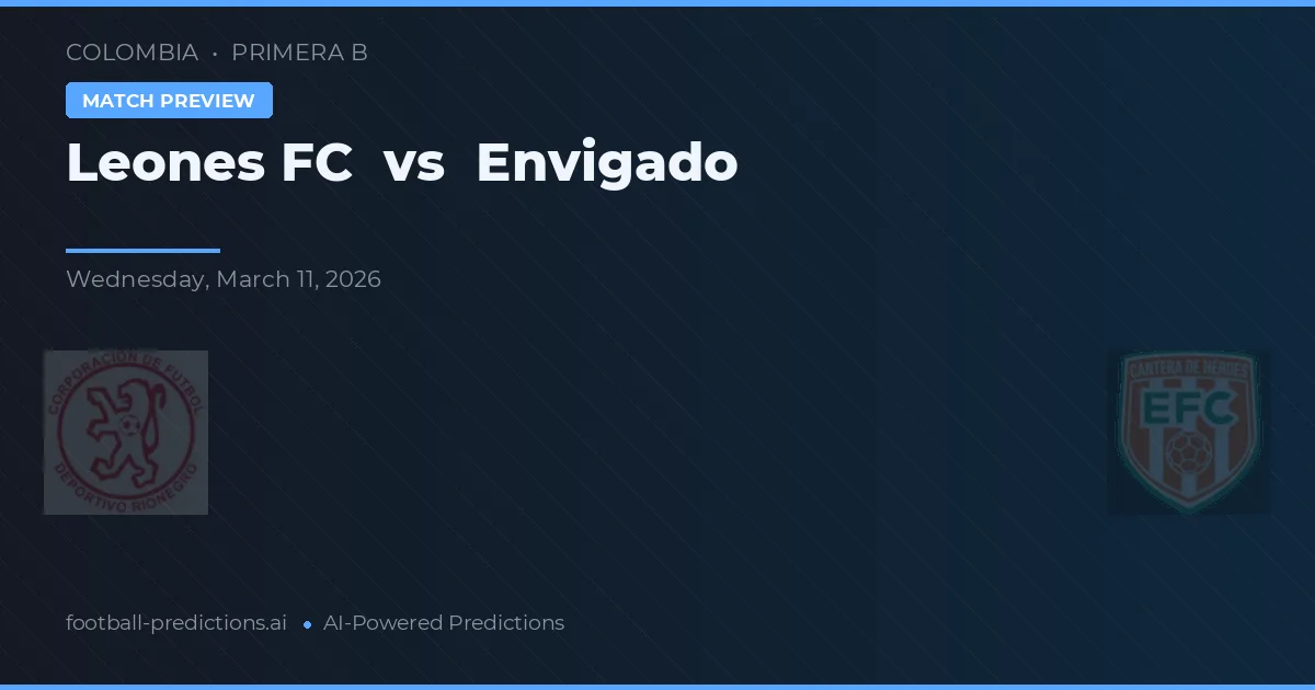 Leones FC vs Envigado — typy i zapowiedź meczu