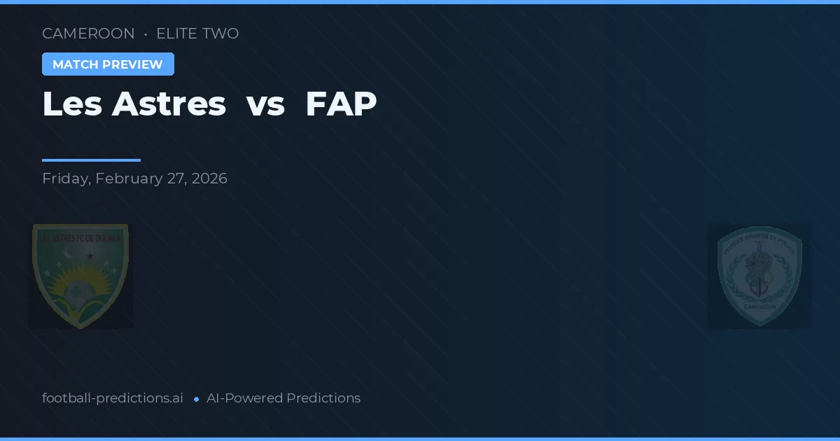 Les Astres vs FAP — typy i zapowiedź meczu