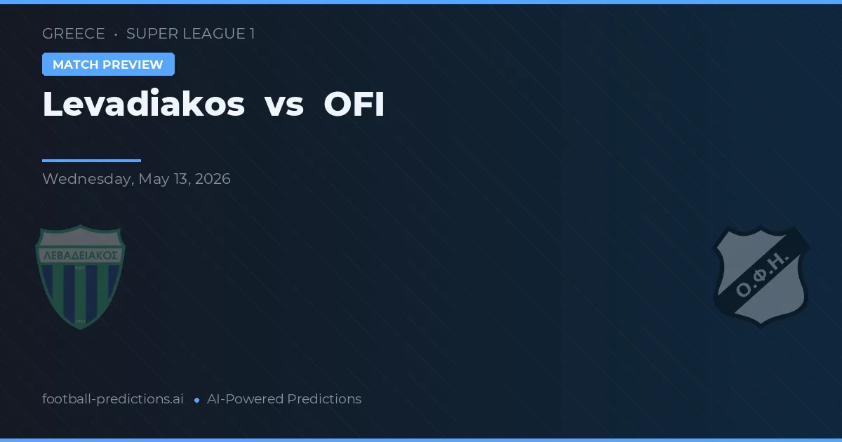 Levadiakos vs OFI Kreta — typy i zapowiedź meczu