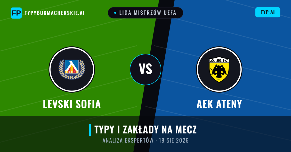 Levski Sofia vs AEK Ateny — typy i zapowiedź meczu