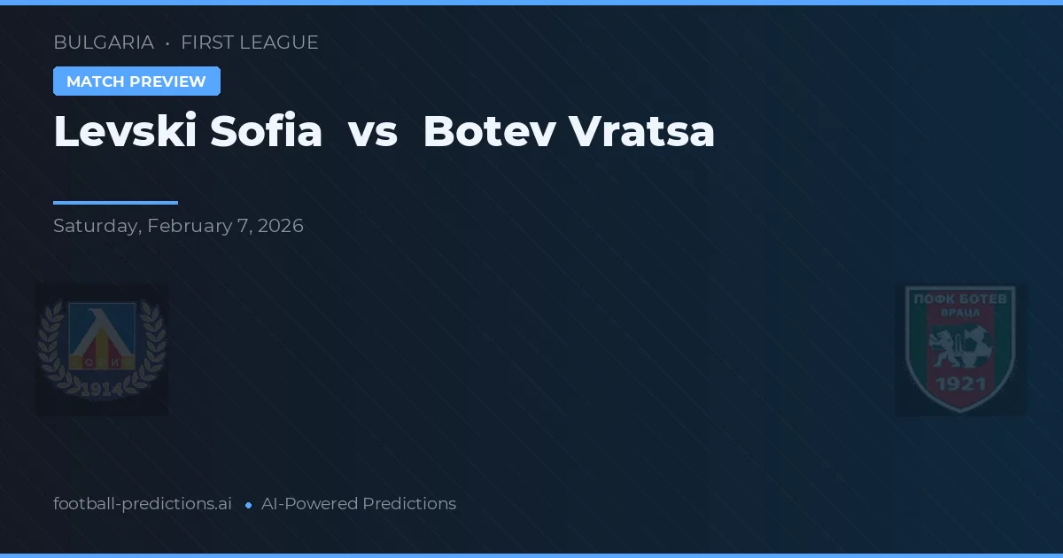 Levski Sofia vs Botev Wratza — typy i zapowiedź meczu