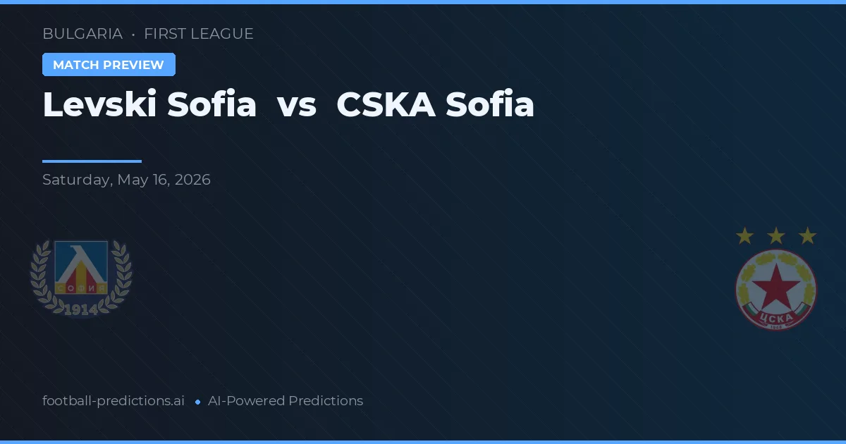Levski Sofia vs CSKA Sofia — typy i zapowiedź meczu