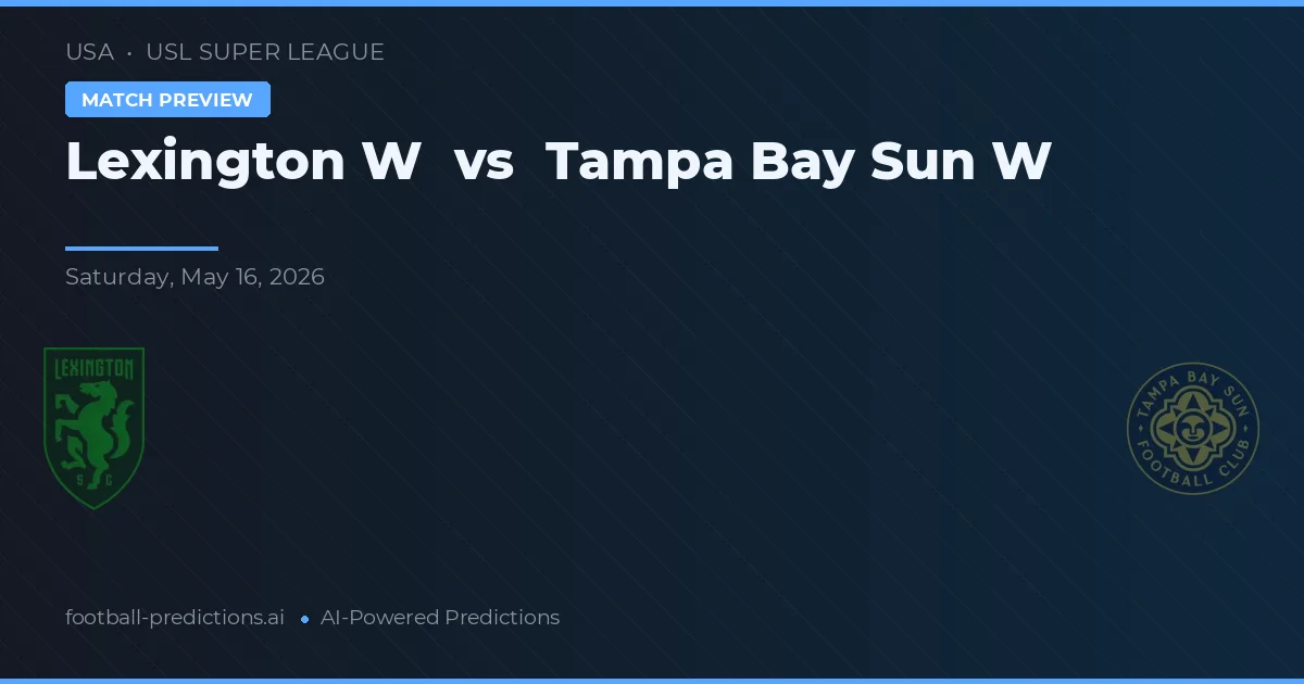 Lexington W vs Tampa Bay Sun W — typy i zapowiedź meczu