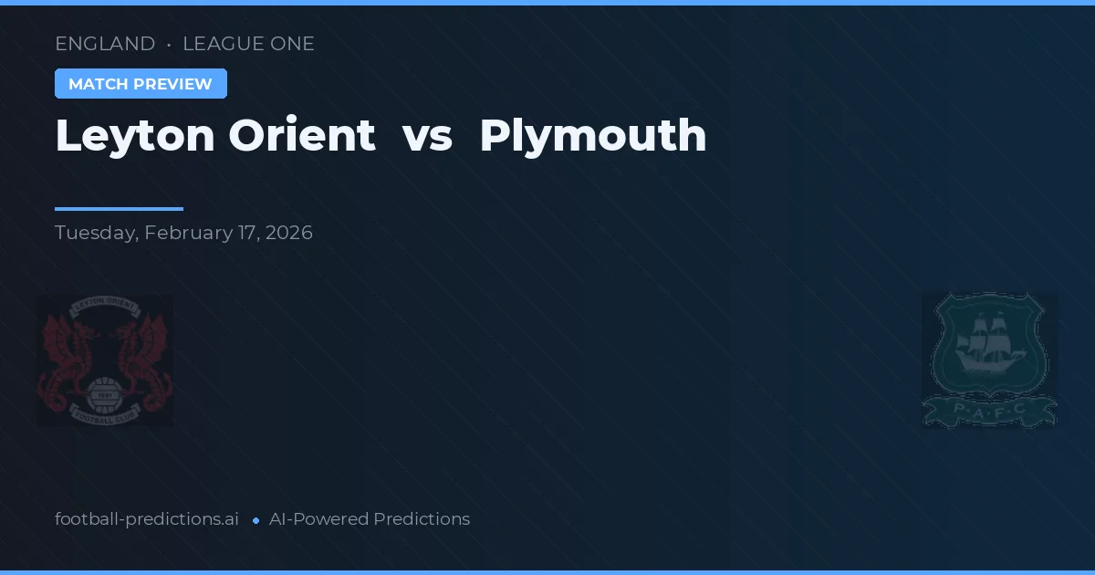 Leyton Orient vs Plymouth — typy i zapowiedź meczu