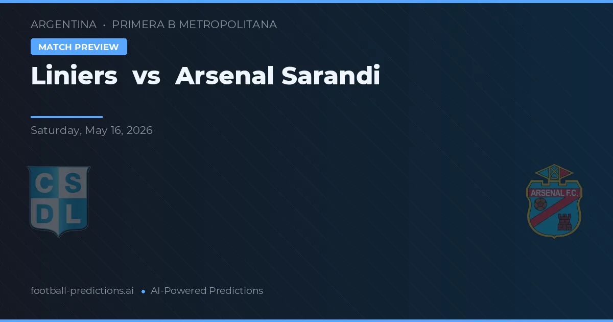 Liniers vs Arsenal Sarandí — typy i zapowiedź meczu