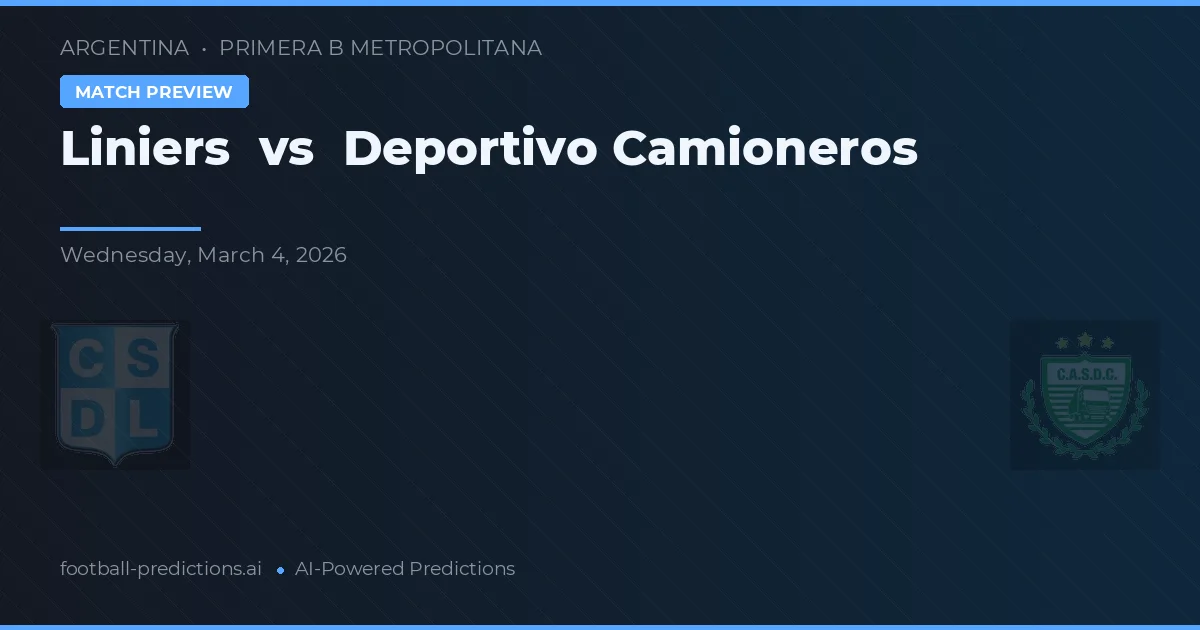 Liniers vs Deportivo Camioneros — typy i zapowiedź meczu