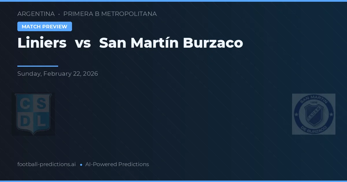 Liniers vs San Martín Burzaco — typy i zapowiedź meczu