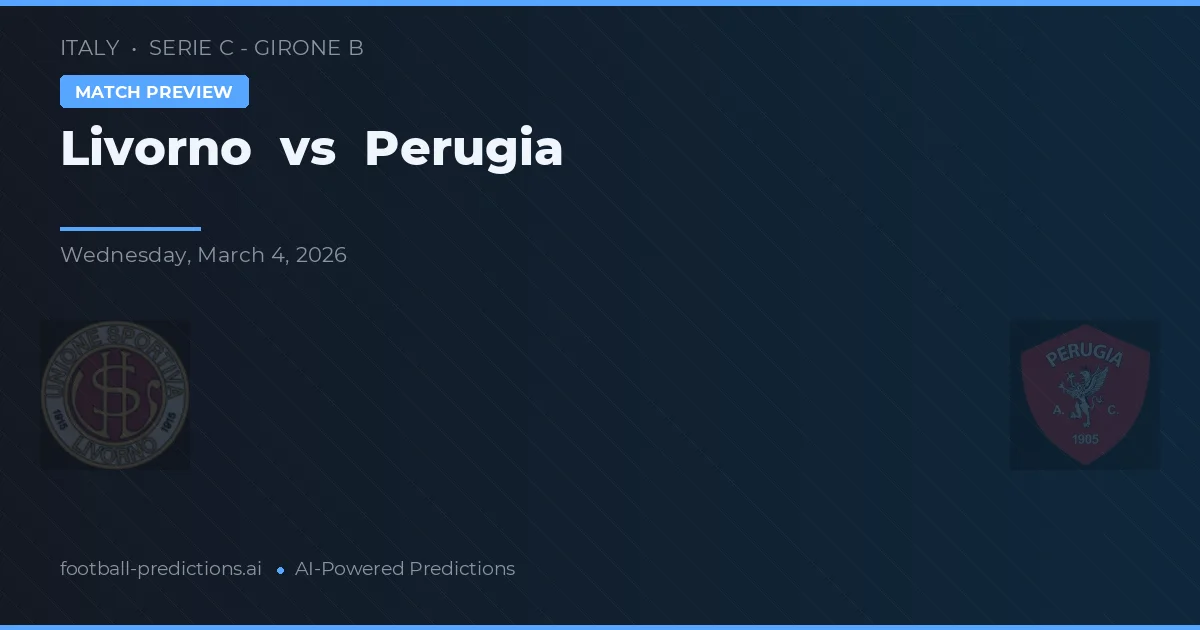 Livorno vs Perugia — typy i zapowiedź meczu