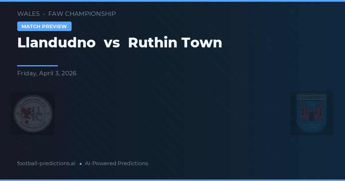 Llandudno vs Ruthin Town — typy i zapowiedź meczu