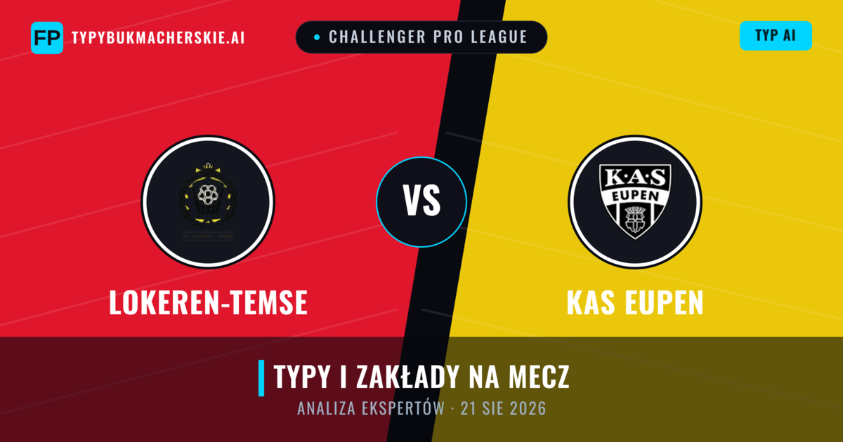 Lokeren-Temse vs KAS Eupen — typy i zapowiedź meczu