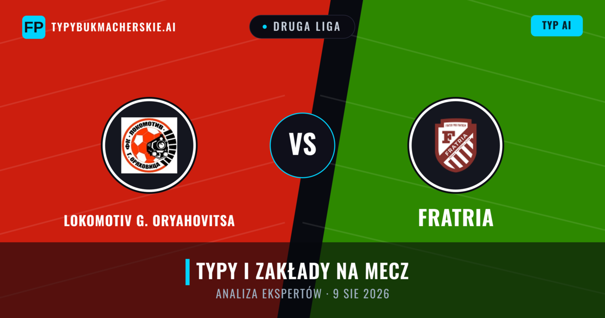 Lokomotiv G. Oryahovitsa vs Fratria — typy i zapowiedź meczu
