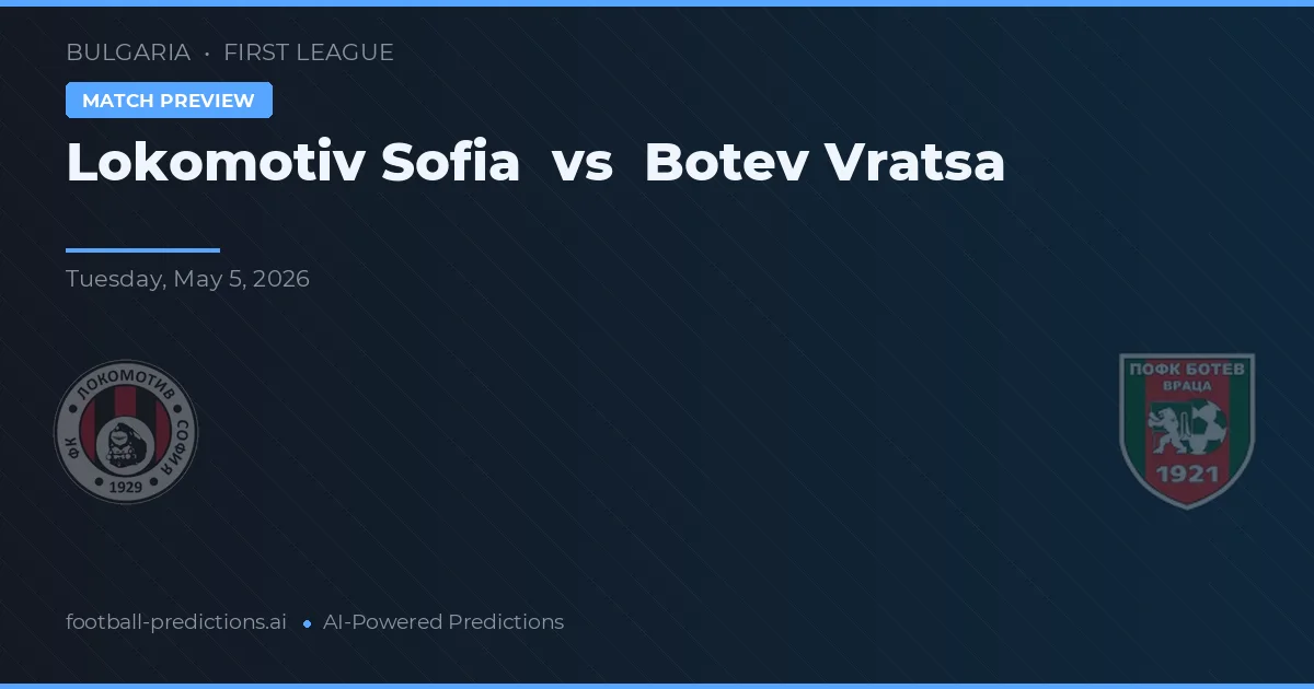 Lokomotiv Sofia vs Botev Wratza — typy i zapowiedź meczu