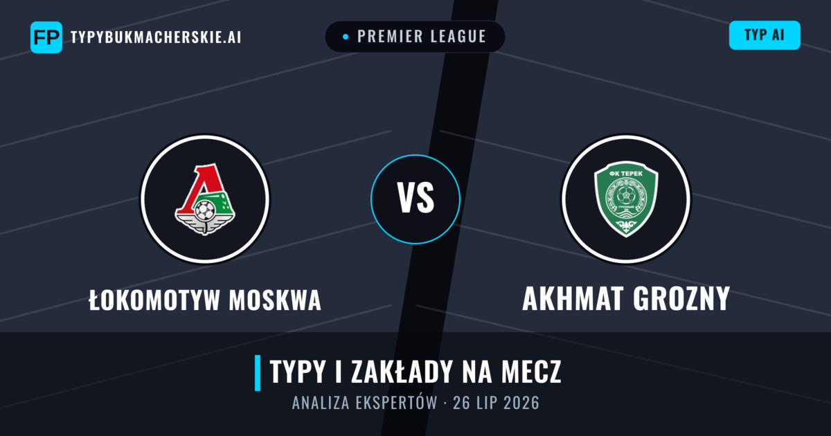 Łokomotyw Moskwa vs Akhmat Grozny — typy i zapowiedź meczu