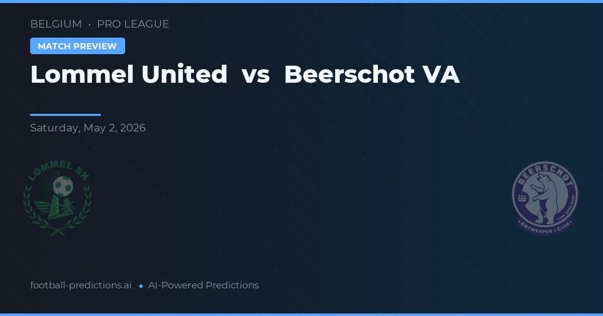 Lommel United vs Beerschot VA — typy i zapowiedź meczu