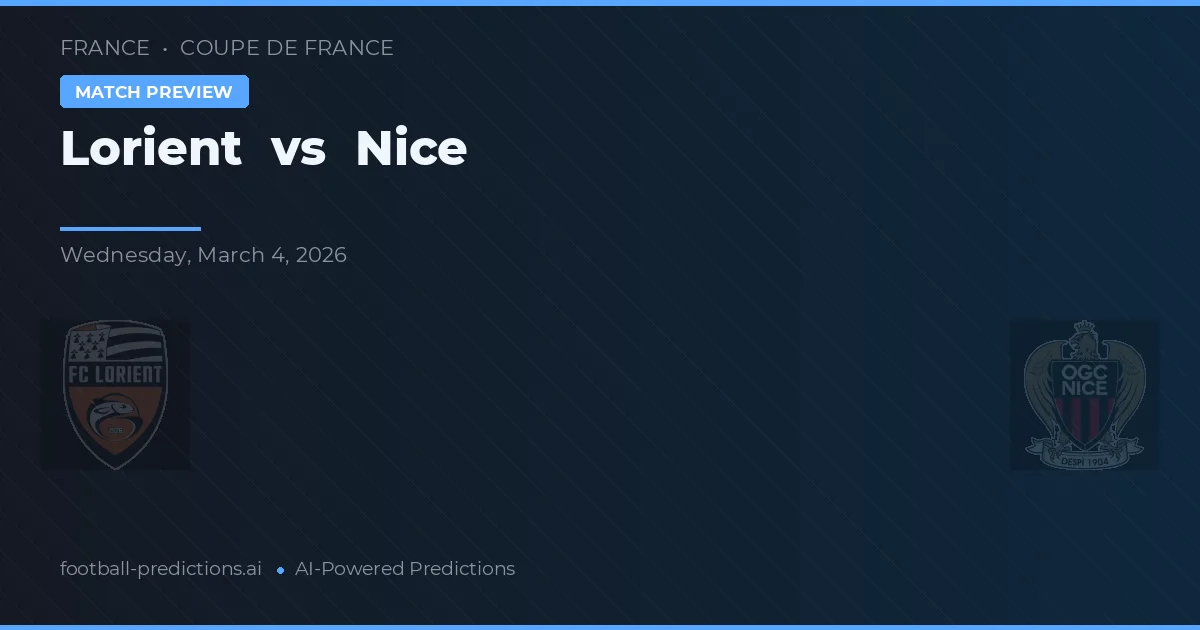 Lorient vs Nice — typy i zapowiedź meczu