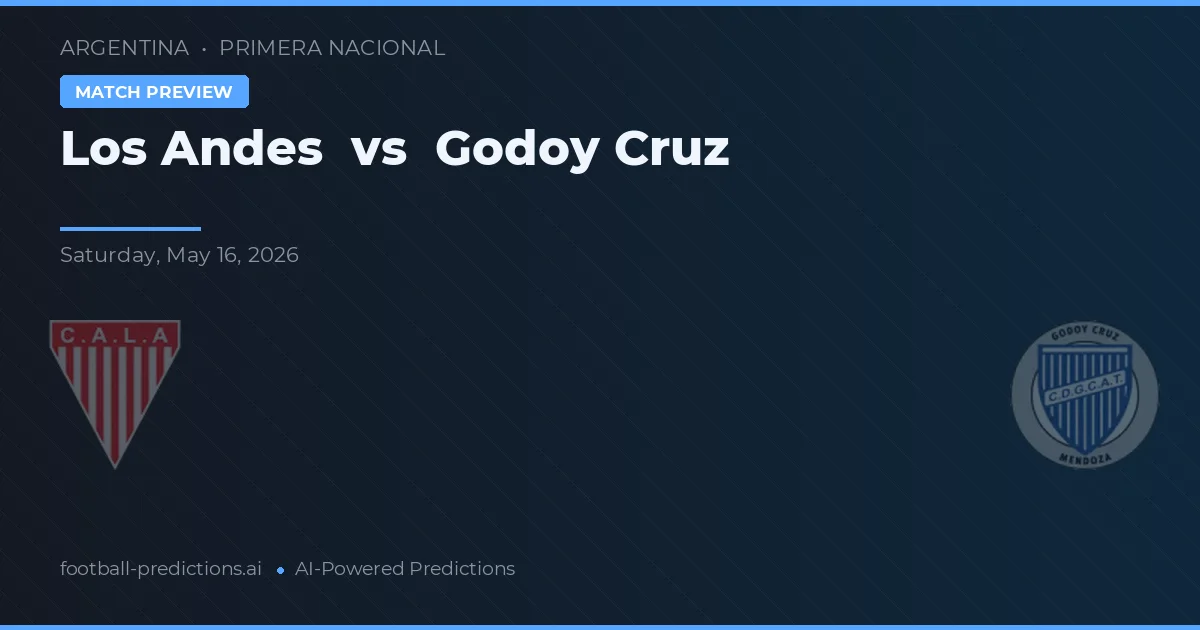 Los Andes vs Godoy Cruz — typy i zapowiedź meczu