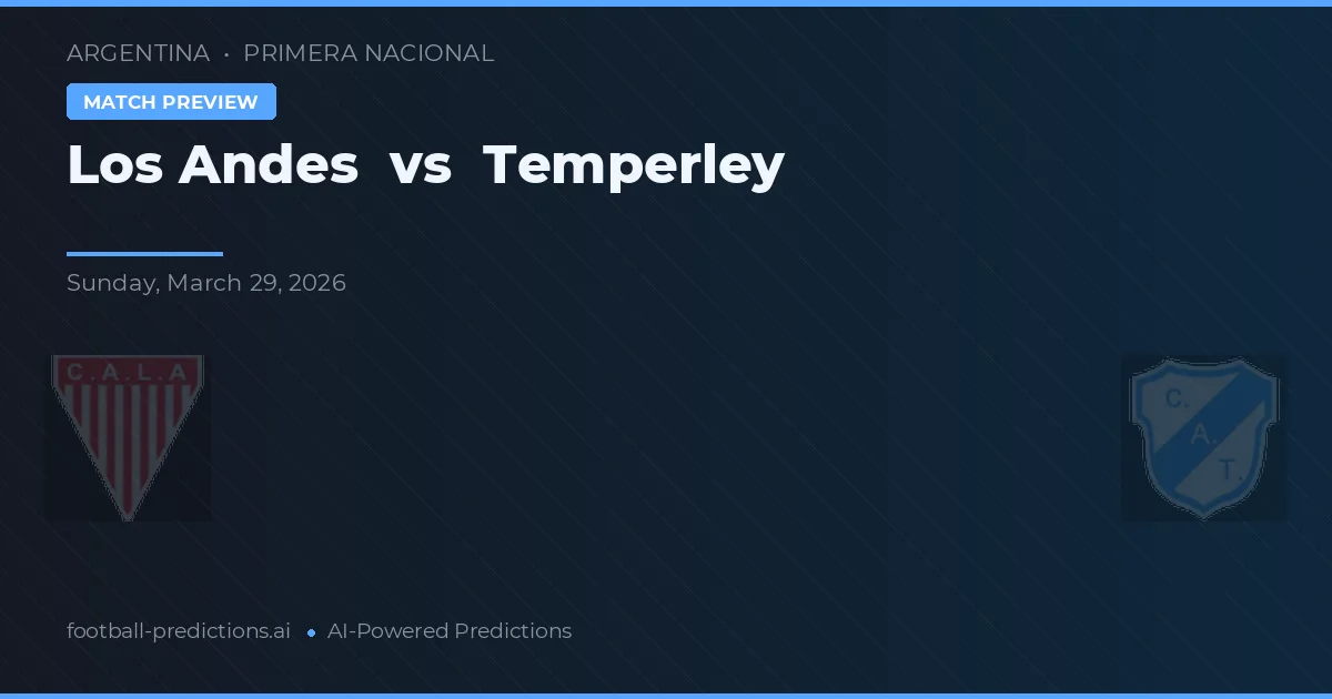 Los Andes vs Temperley — typy i zapowiedź meczu