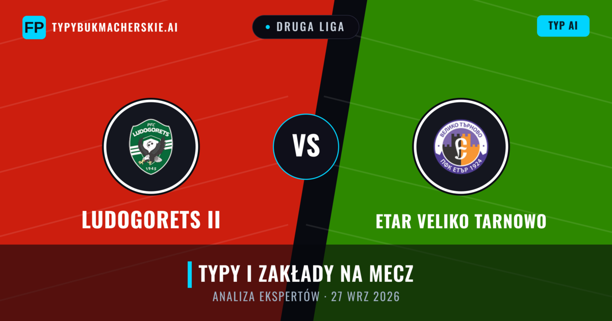 Ludogorets II vs Etar Veliko Tarnowo — typy i zapowiedź meczu