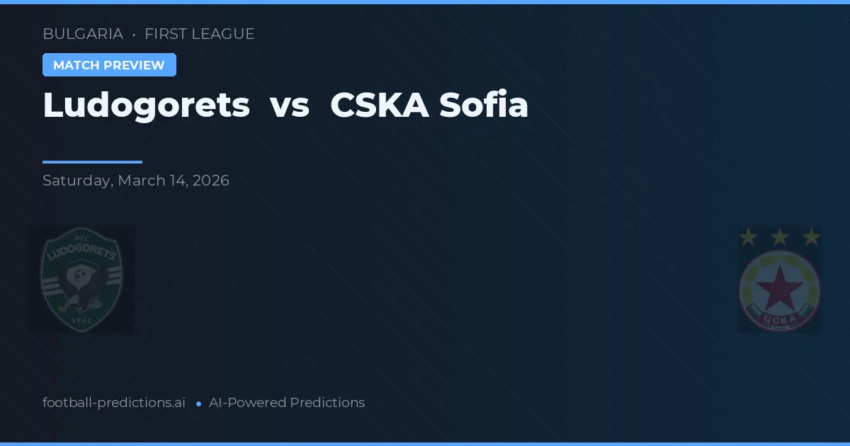 Ludogorets vs CSKA Sofia — typy i zapowiedź meczu