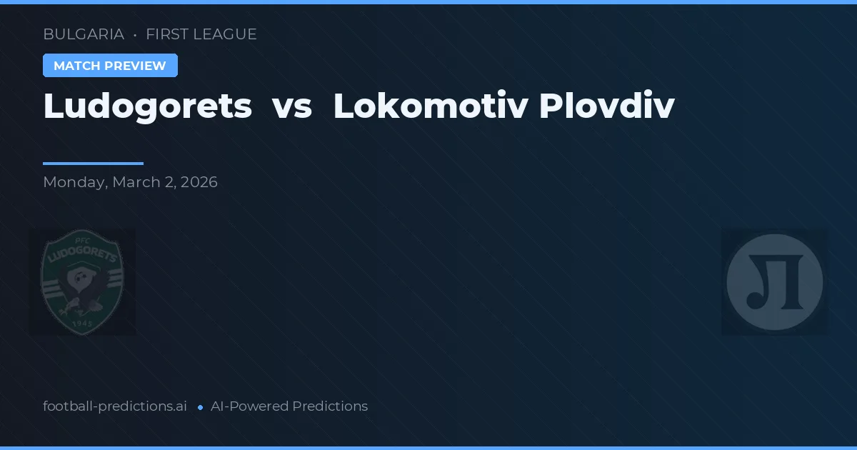 Ludogorets vs Lokomotiv Płowdiw — typy i zapowiedź meczu