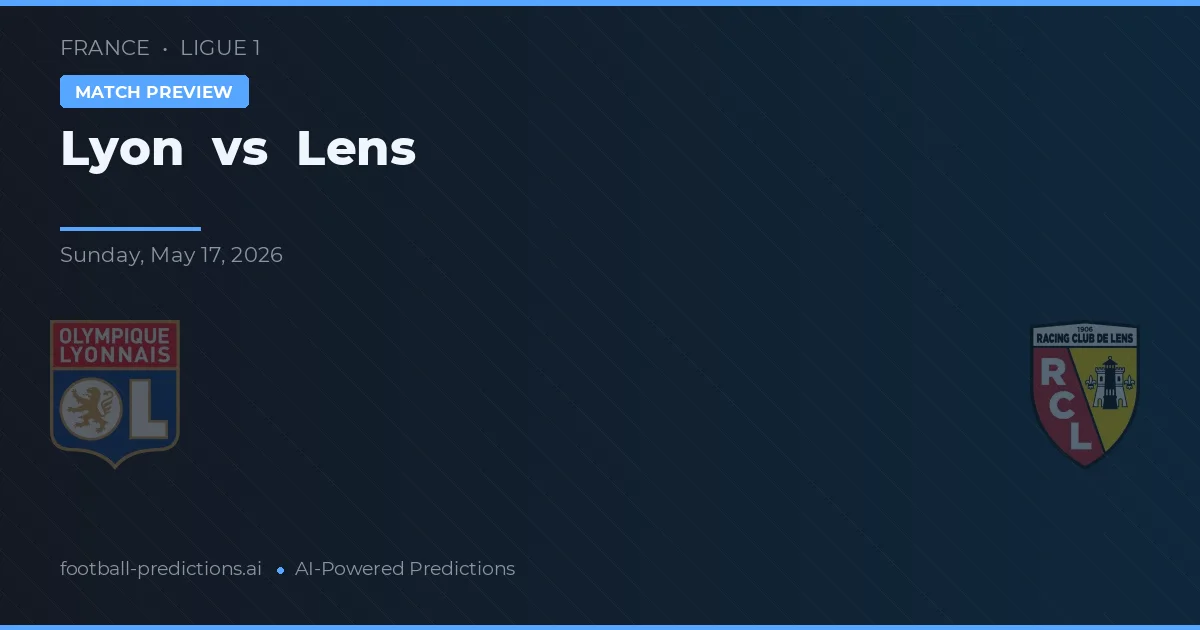 Lyon vs Lens — typy i zapowiedź meczu