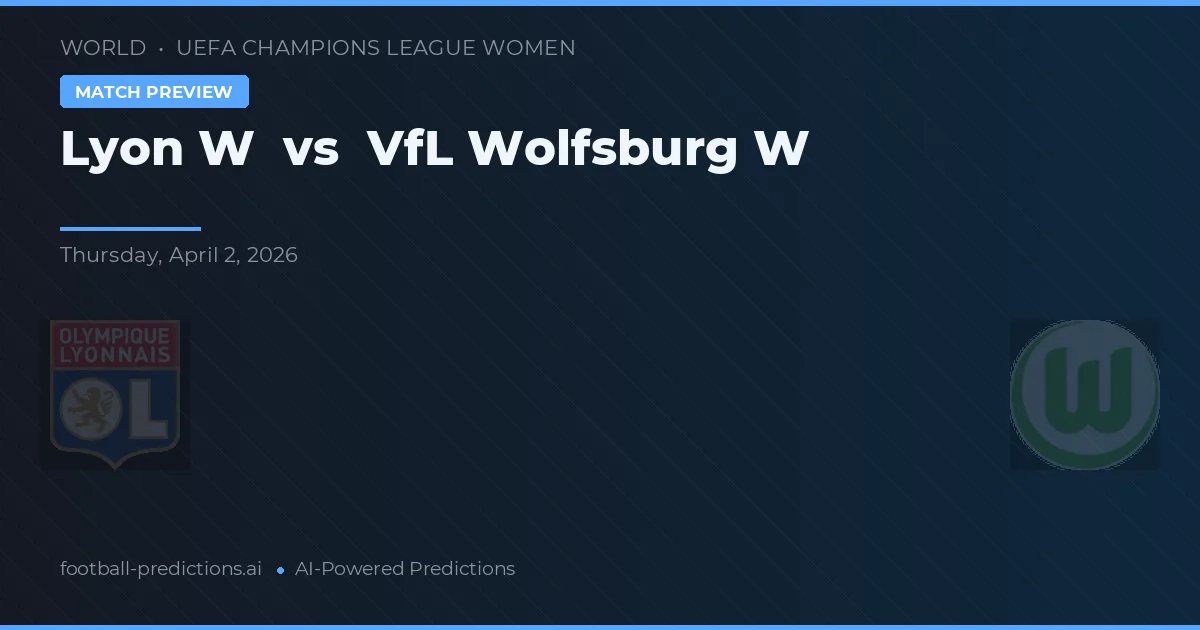 Lyon Kobiety vs VfL Wolfsburg W — typy i zapowiedź meczu