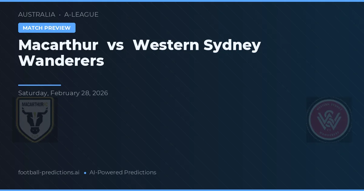 Macarthur vs Western Sydney Wanderers — typy i zapowiedź meczu