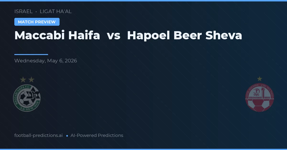 Maccabi Haifa vs Hapoel Beer Szewa preview