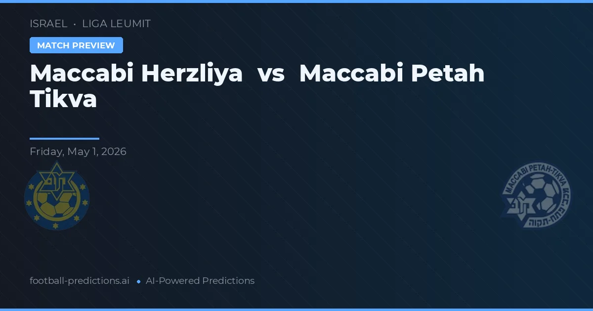 Maccabi Petah Tikva vs Maccabi Hajzelija — typy i zapowiedź meczu