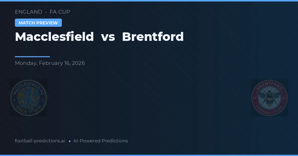 Macclesfield vs Brentford — typy i zapowiedź meczu