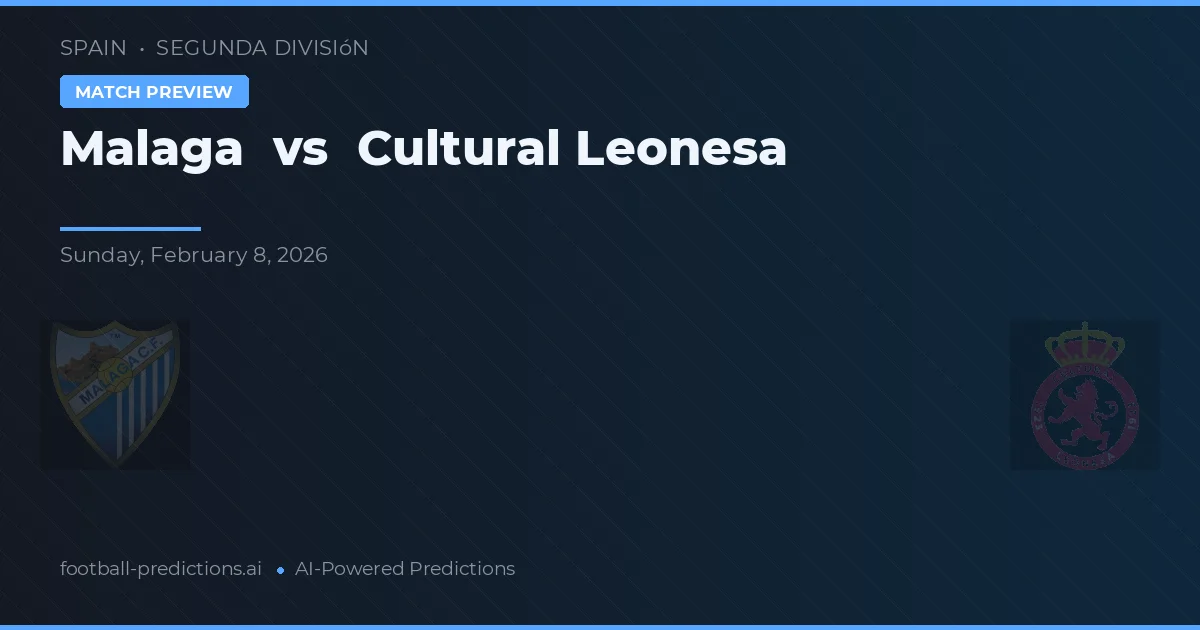 Malaga vs Cultural Leonesa — typy i zapowiedź meczu