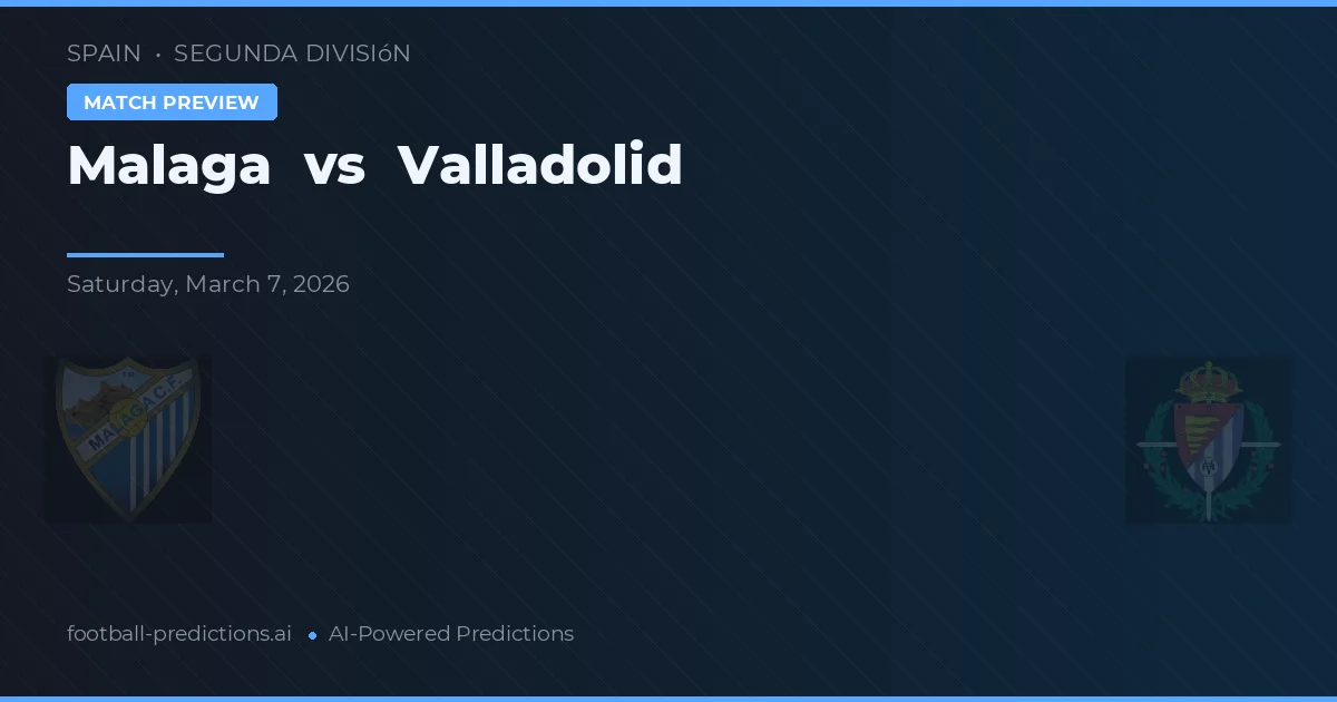 Malaga vs Valladolid — typy i zapowiedź meczu