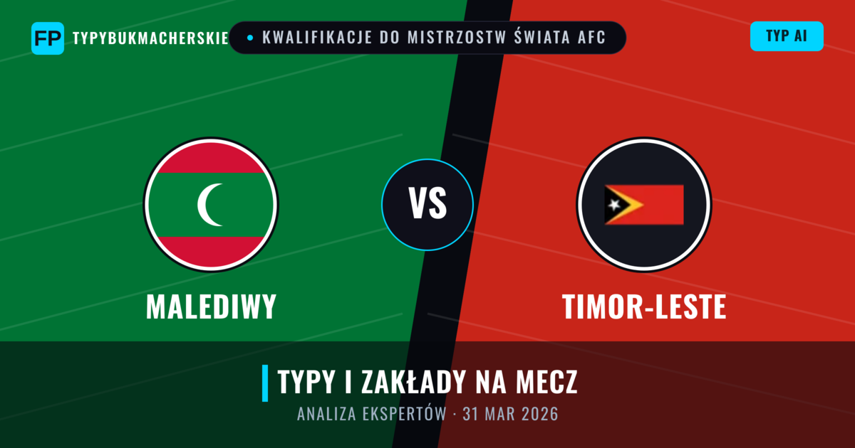 Malediwy vs Timor-Leste — typy i zapowiedź meczu